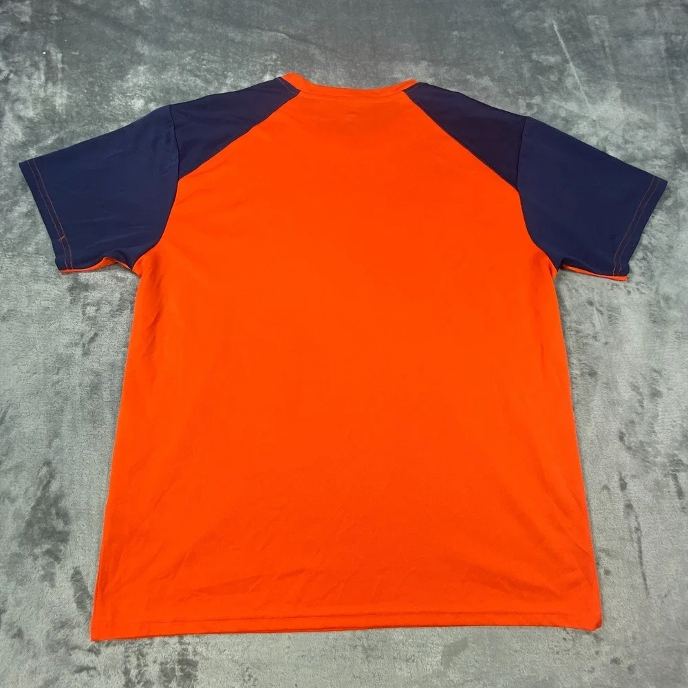 Syracuse Orange Workout Shirt Mens XL Two Tone Short Sleeve Wick Gym Active